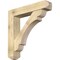 Ekena Millwork Olympic Craftsman Rough Sawn Bracket w/ Offset Brace, Douglas Fir, 8"W x 40"D x 40"H BKT0806X40X40OLY04RDF - alternate 1